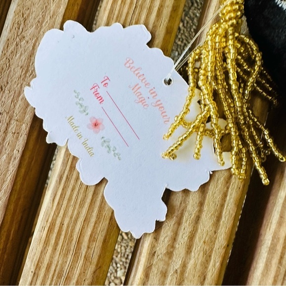 India Black Velvet Floral Embroidery Beaded Zipper Makeup Bag Coin Purse Boho - Picture 5 of 10